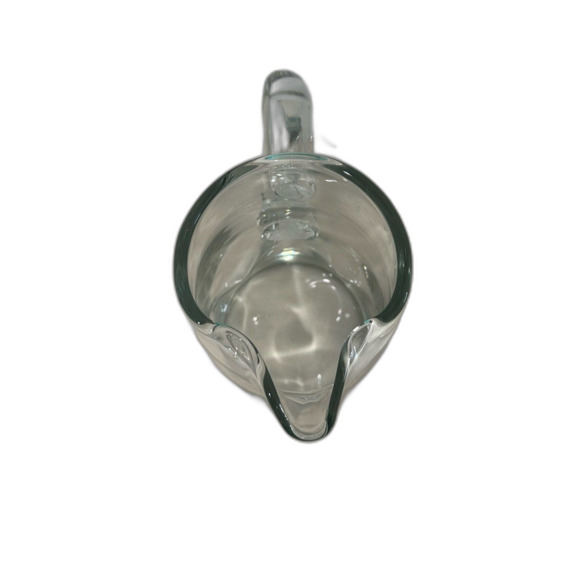 Thick Walls Wavy Glass Water Pitcher. - Picture 6 of 11